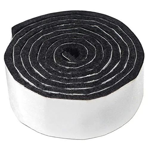 Adsamm rotolo feltro autoadesivo 24x1000 mm nero 1 pezzo 3,5 mm
