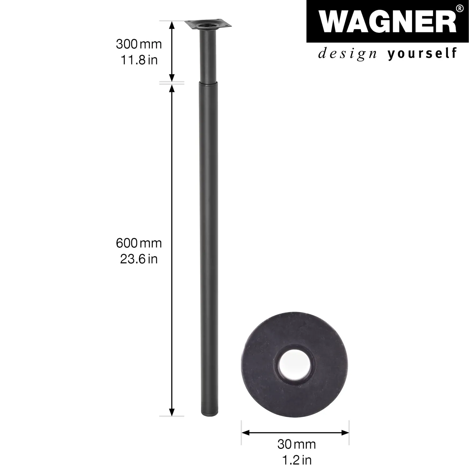 Wagner Telescope ST 1838 gamba telescopica 600-900 mm 1pz