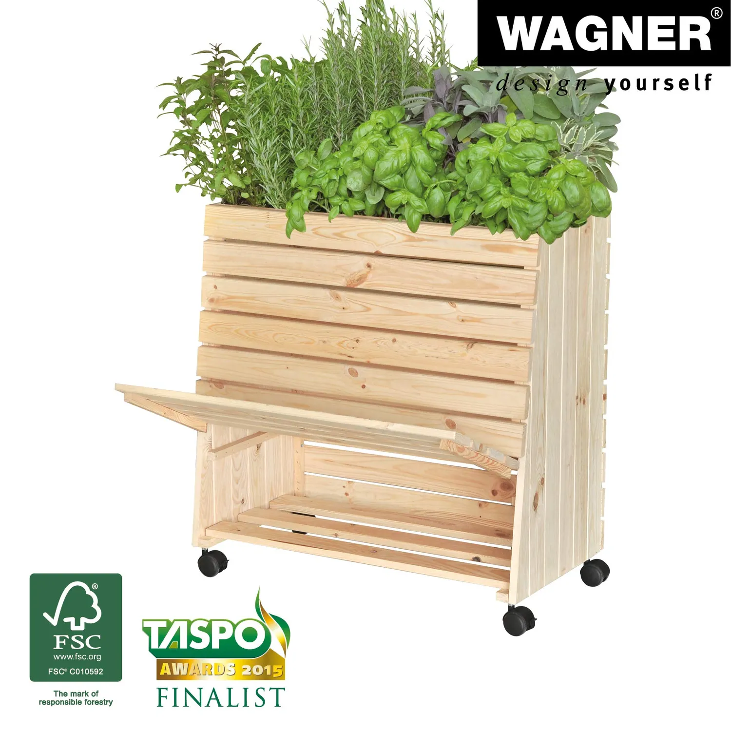 Wagner GreenFamily GreenBox XL aiuola rialzata legno naturale