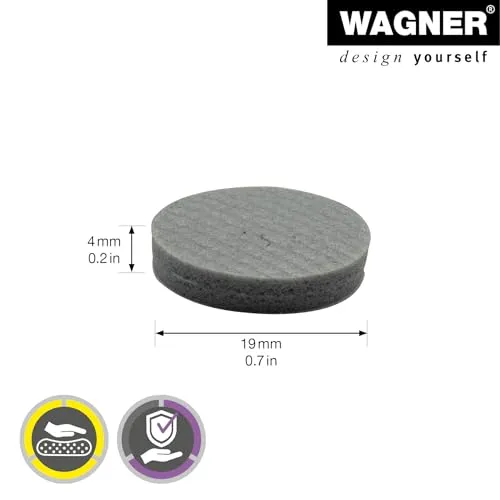 Wagner Soft Pads gommini adesivi 16 pezzi grigi EVA