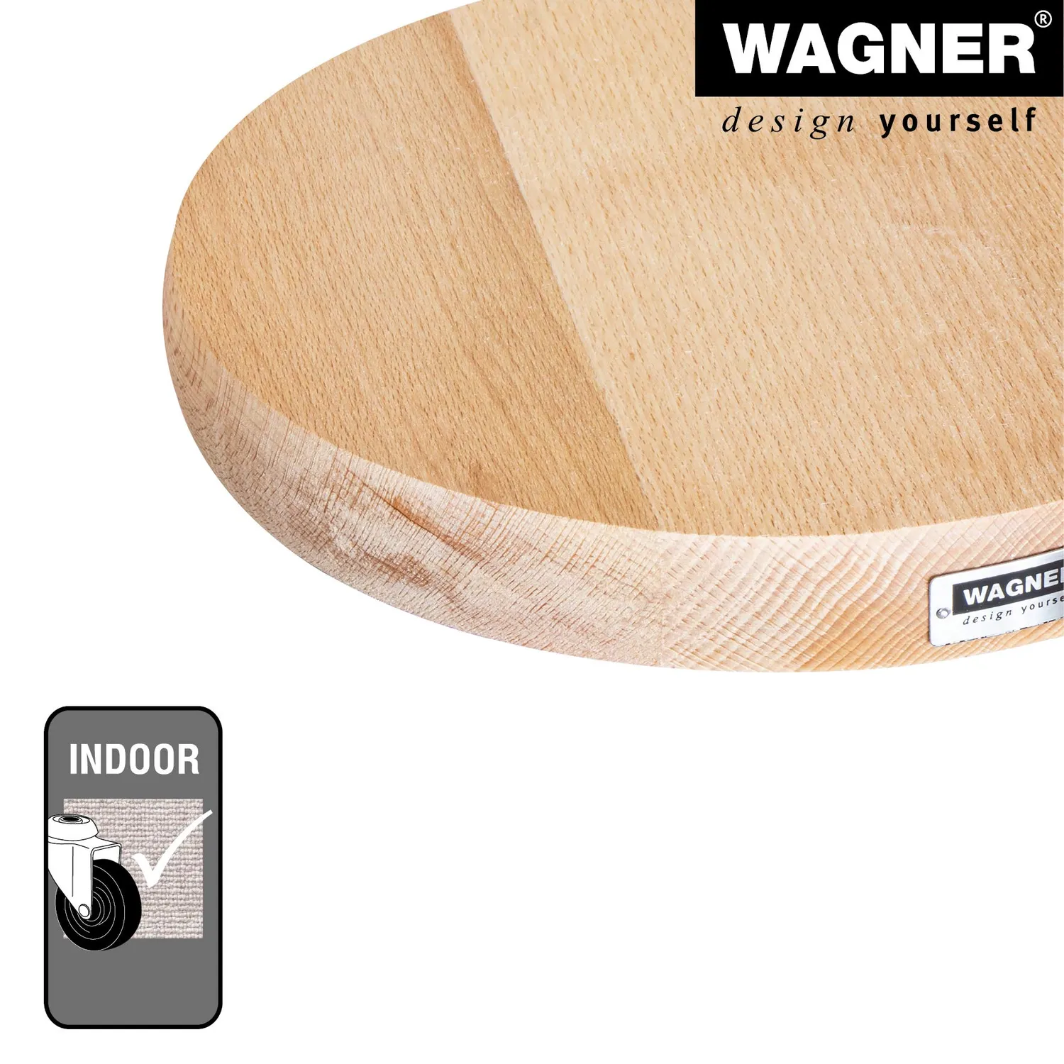 Wagner Massiv carrello piante faggio 25 cm 100 kg ruote