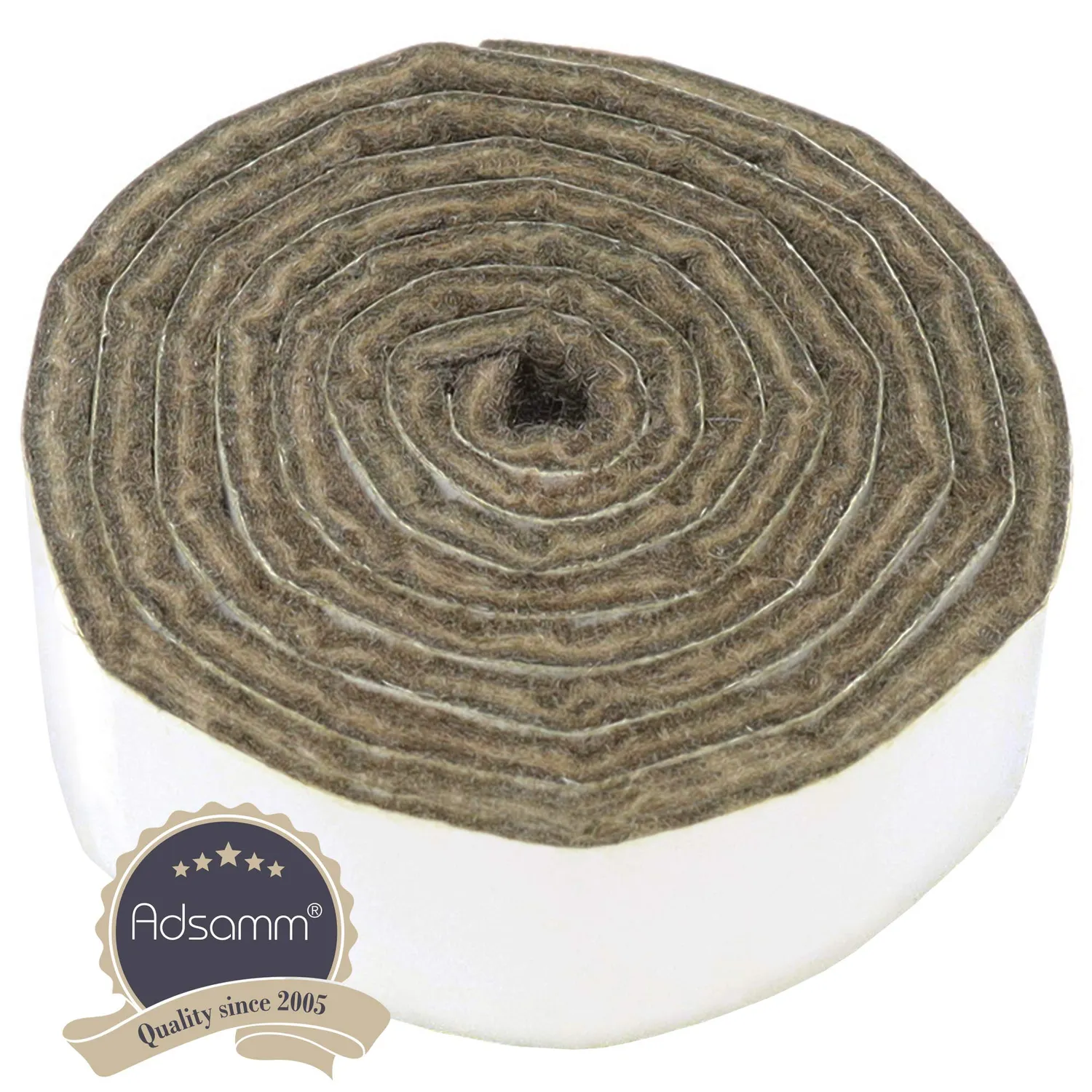 Adsamm rotolo feltro autoadesivo marrone 24x1000 mm spessore