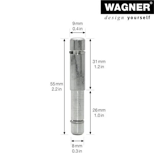 Wagner 11009399 perno riduttore acciaio 8 mm 2 pezzi