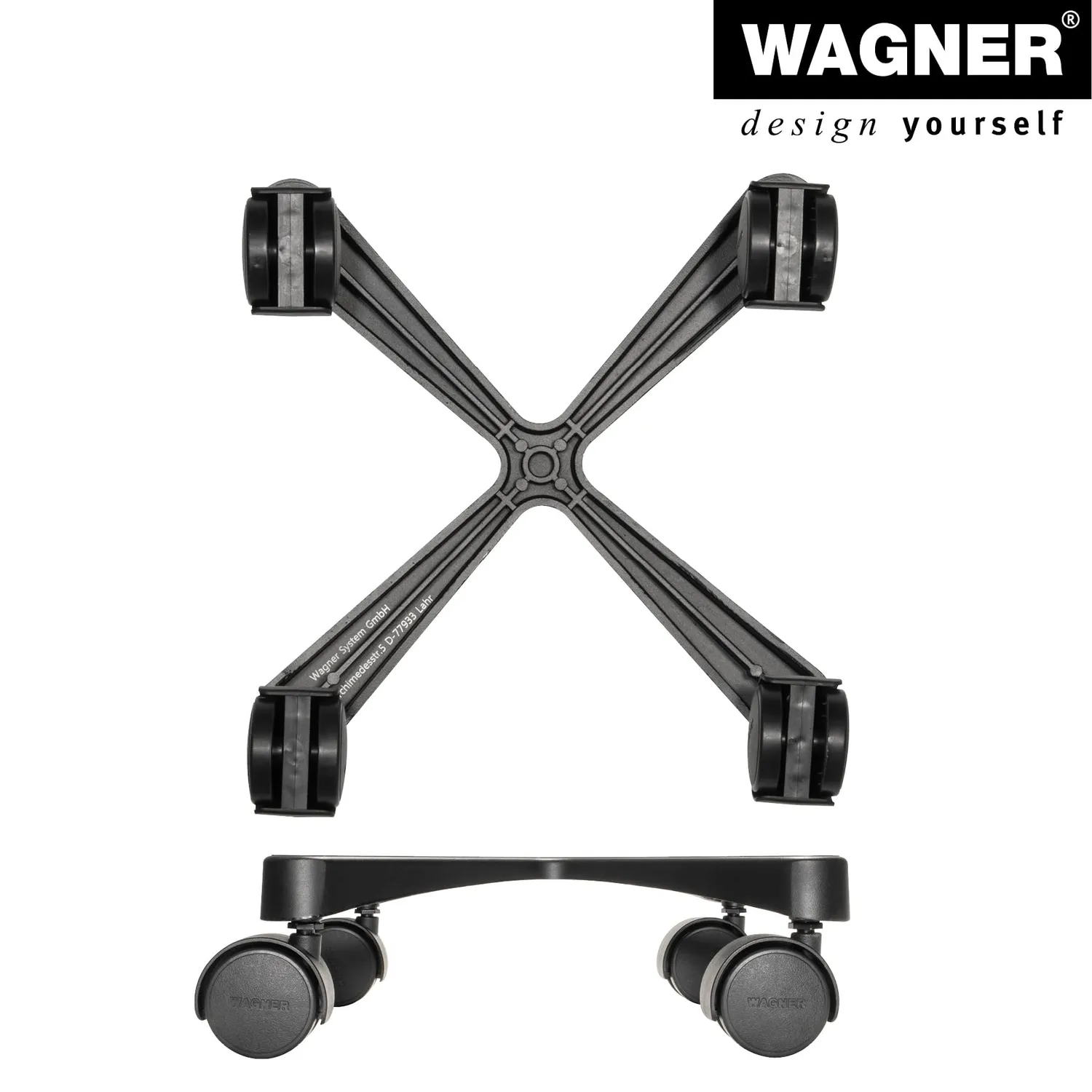 Wagner Cross GH 0916 sottovaso con ruote Ø30 alluminio 60 kg