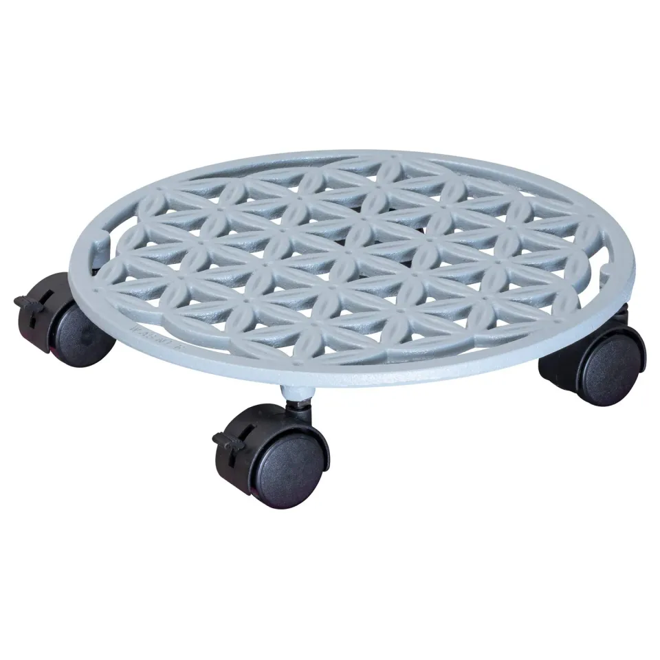Wagner Flower of Life 20091901 carrello piante bianco Ø29 cm