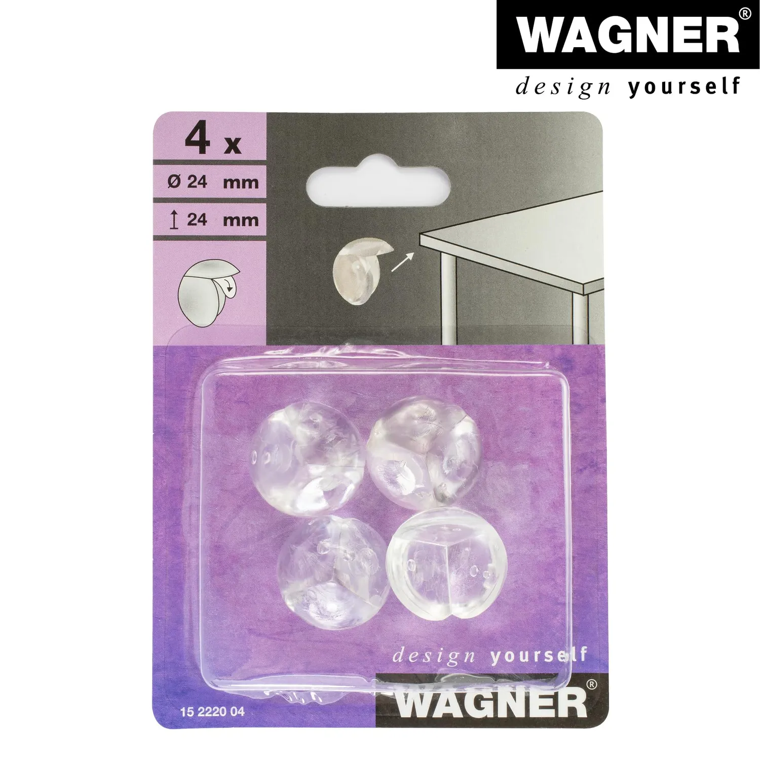Wagner Safe Corner Small paraspigoli adesivi 4 pezzi 24 mm