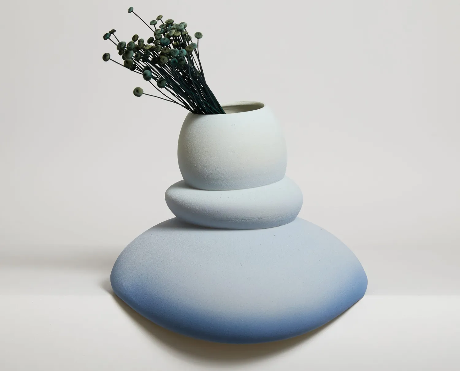 NIVA Design Colate Blob Sky vaso in gres