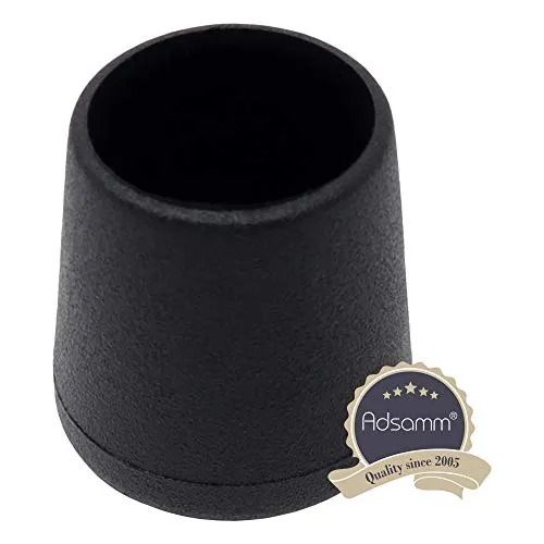 Adsamm Puntale Avvolgente Esterno Ø 22-23 mm Tappo 1 pz Nero Feltro