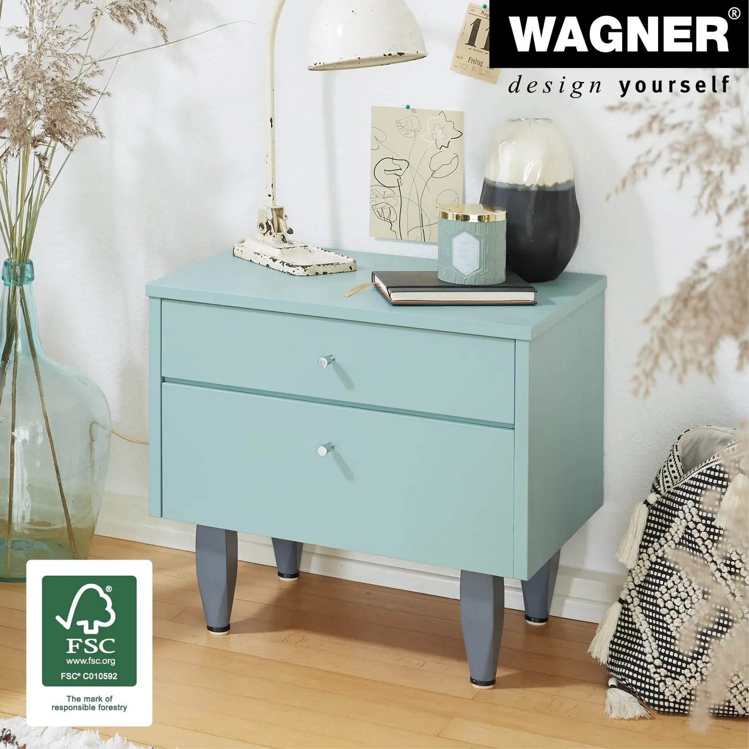 Wagner ST 7341 12734101 gamba legno pino 150 mm grigio