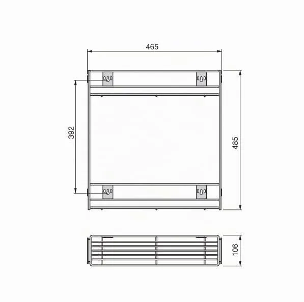 Emuca 8923611 cestello estraibile cucina 115 mm cromato