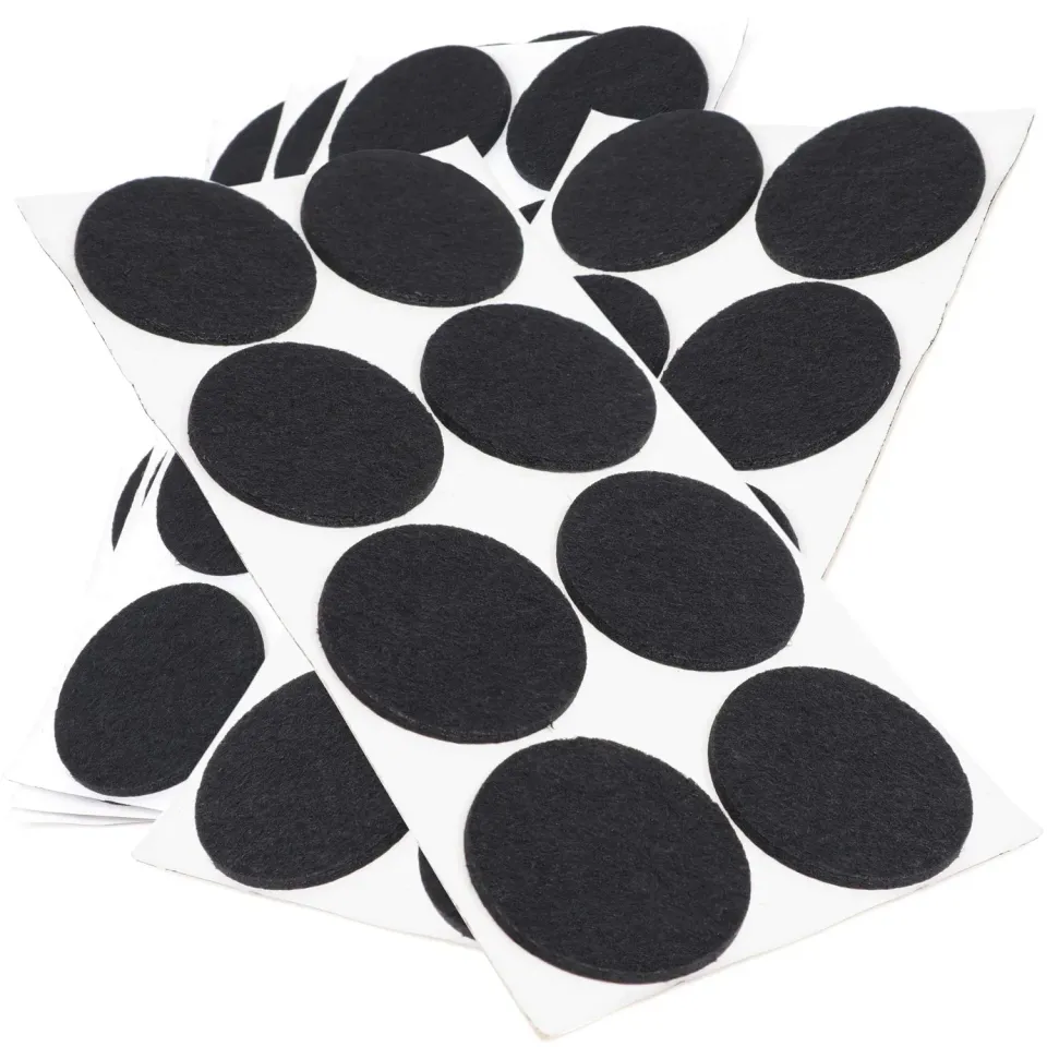 Adsamm feltrini autoadesivi ø 50 mm neri 40 pezzi 3,5 mm