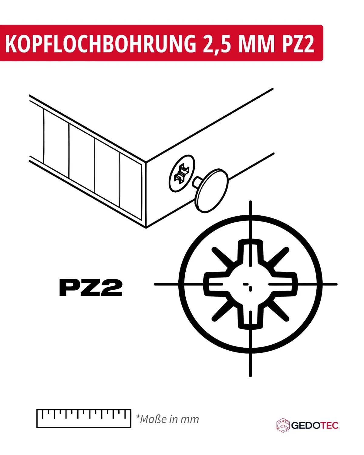 Gedotec Tappi Viti Ciliegio Ø12 mm 20 Pezzi PZ2