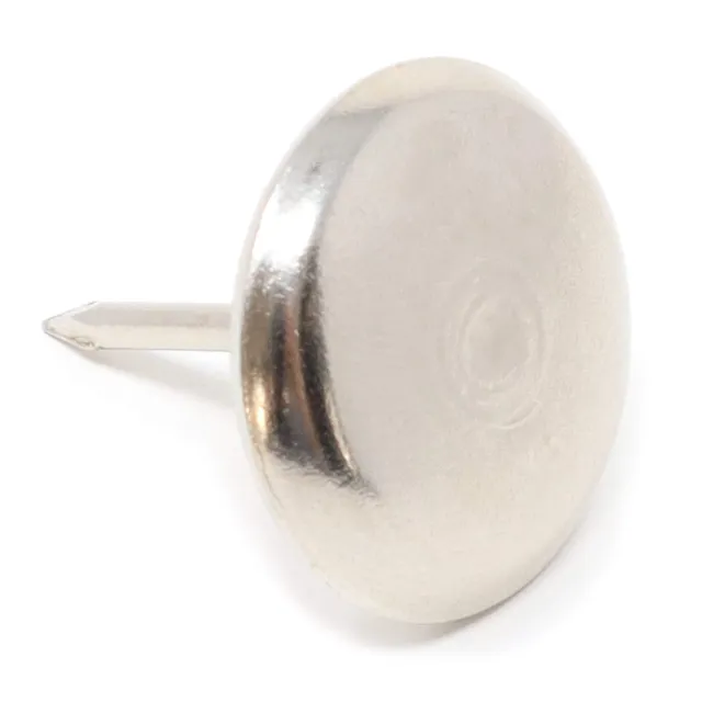 Adsamm scivoli metallo con chiodo argento 16 pezzi 25 mm