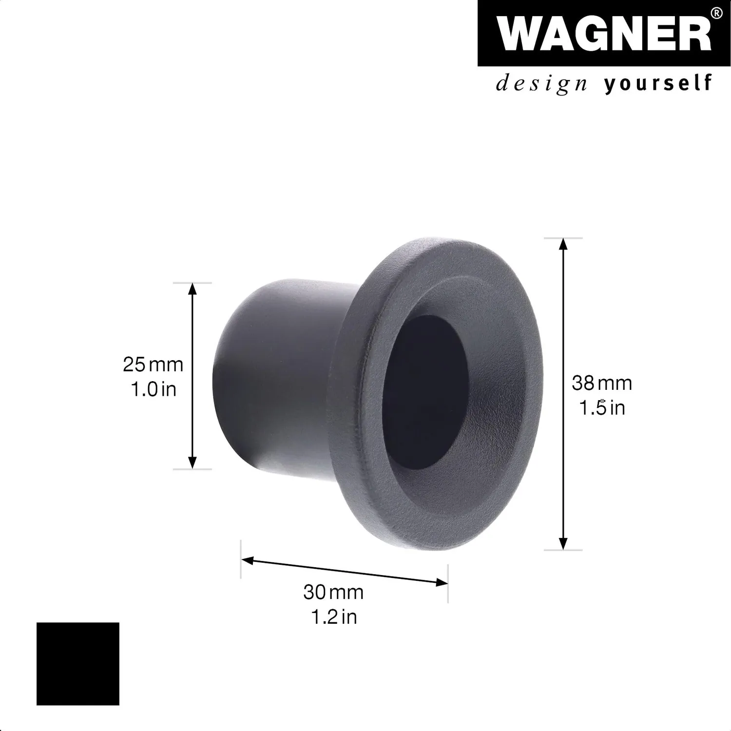 Wagner hooks4home Rotondo EH 0450 gancio parete Ø 40 mm plastica