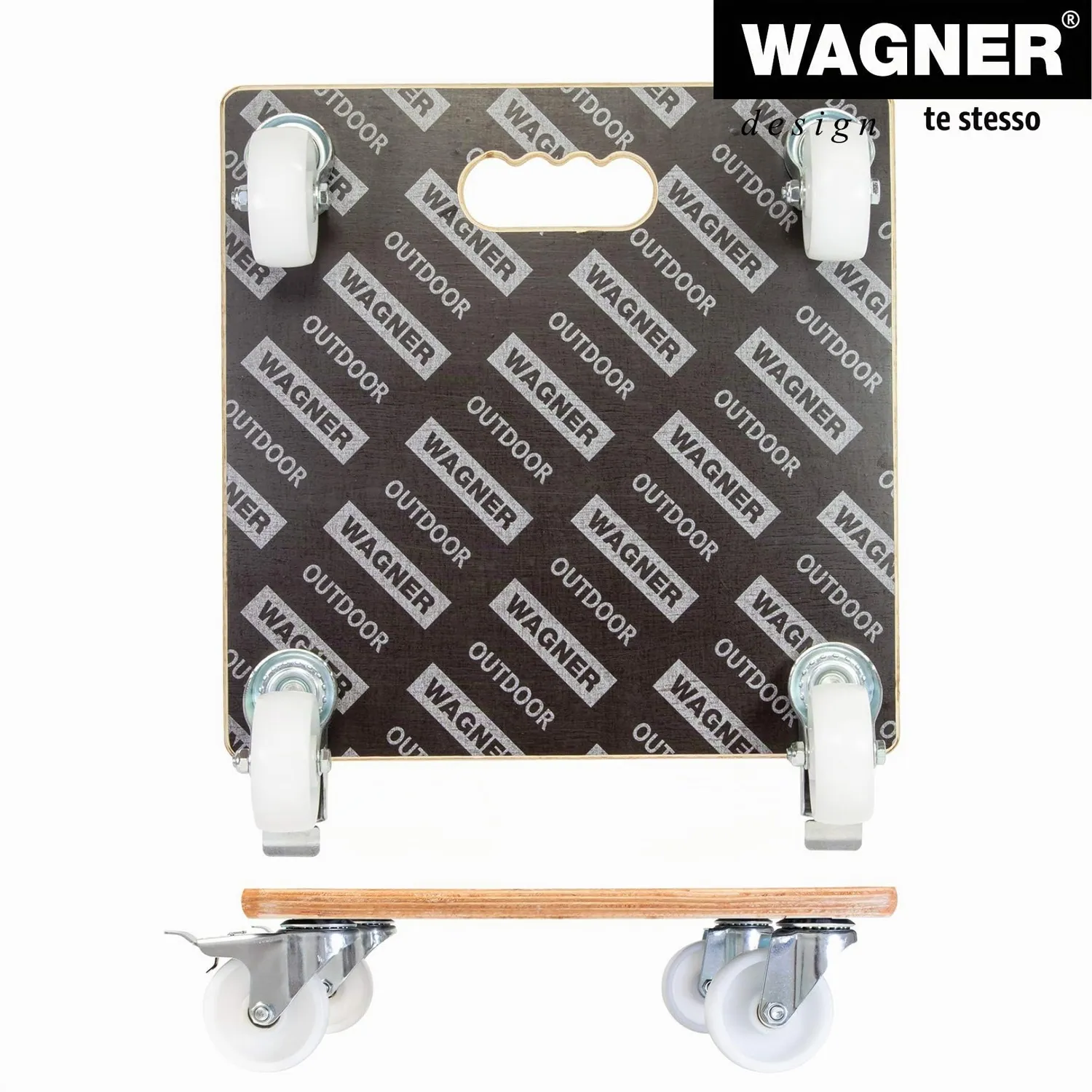 Wagner Maxigrip carrello piante 38x38 cm legno 250 kg