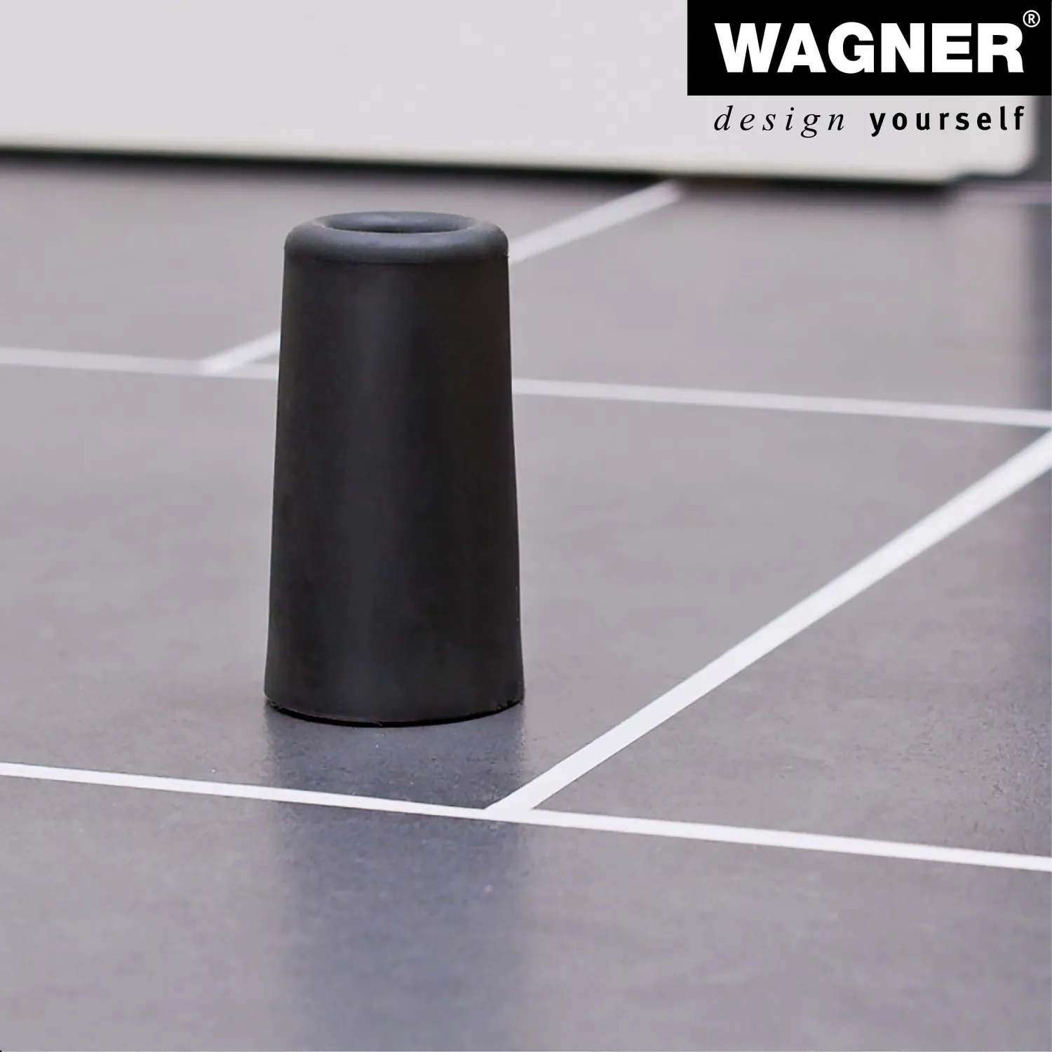 Wagner Vulcano Big 15207221 fermaporta rosso Ø40x73 mm gomma