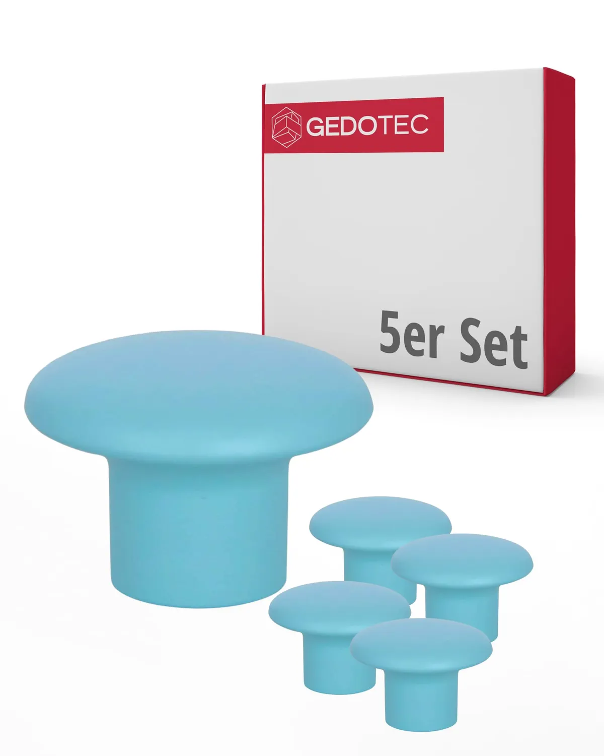 Gedotec pomello cameretta 32 mm plastica arancione 1 pz