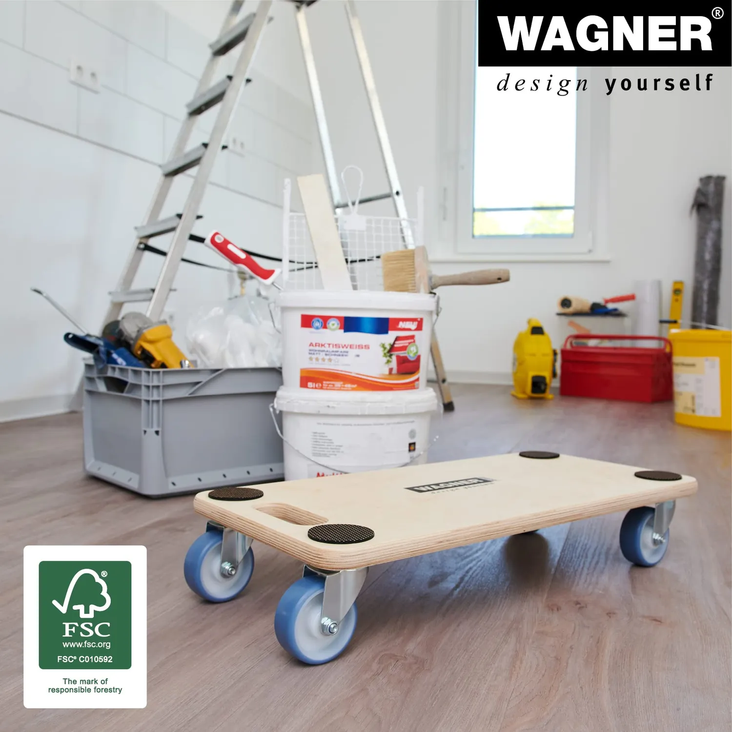 WAGNER MM 1128 carrello trasporto 200 kg 59x29 cm