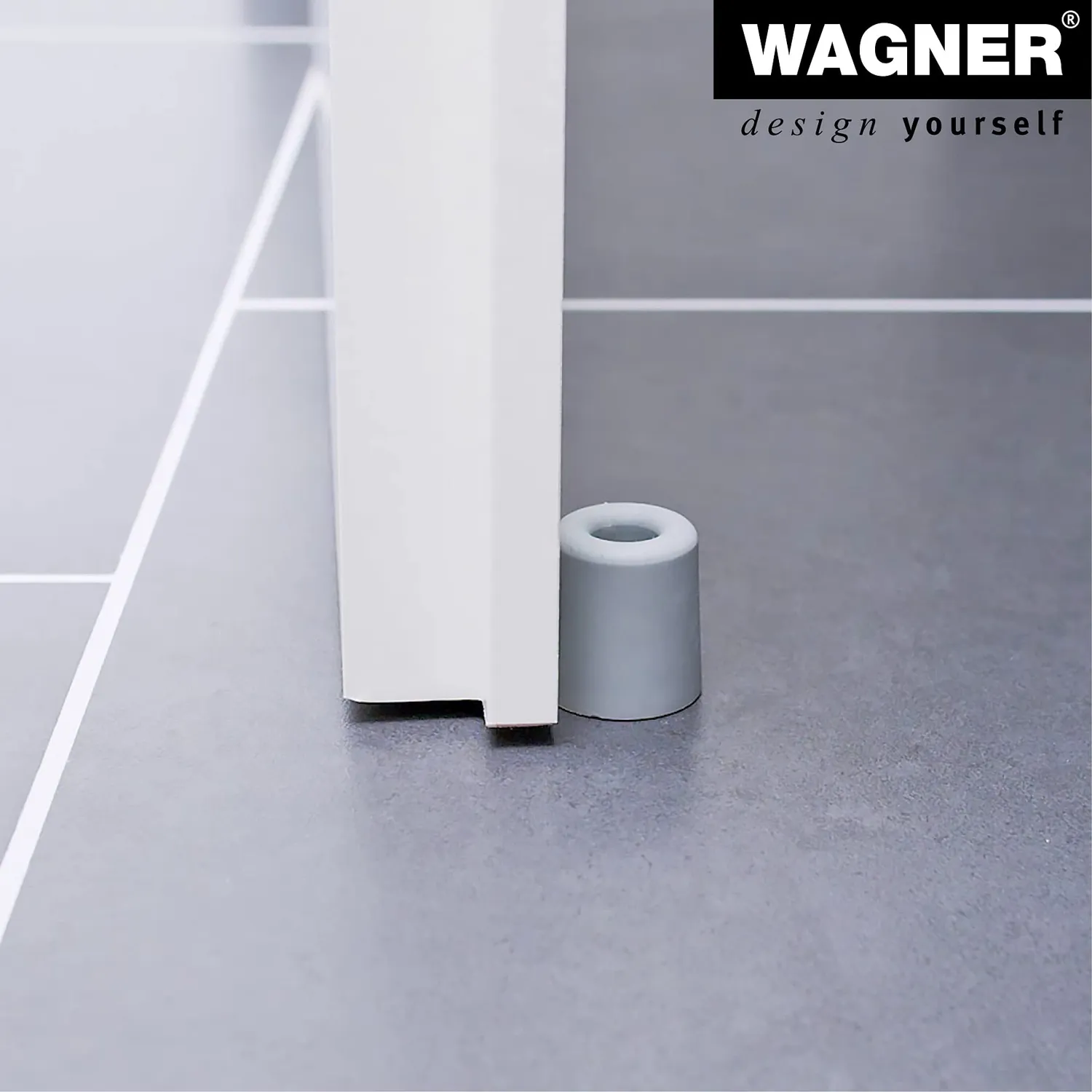 Wagner Fermaporta Vulkano Medium Gomma Grigio 31 mm