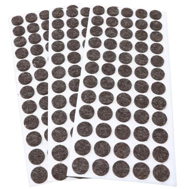 Adsamm feltrini autoadesivi Ø 14 mm marroni 180 pezzi lana