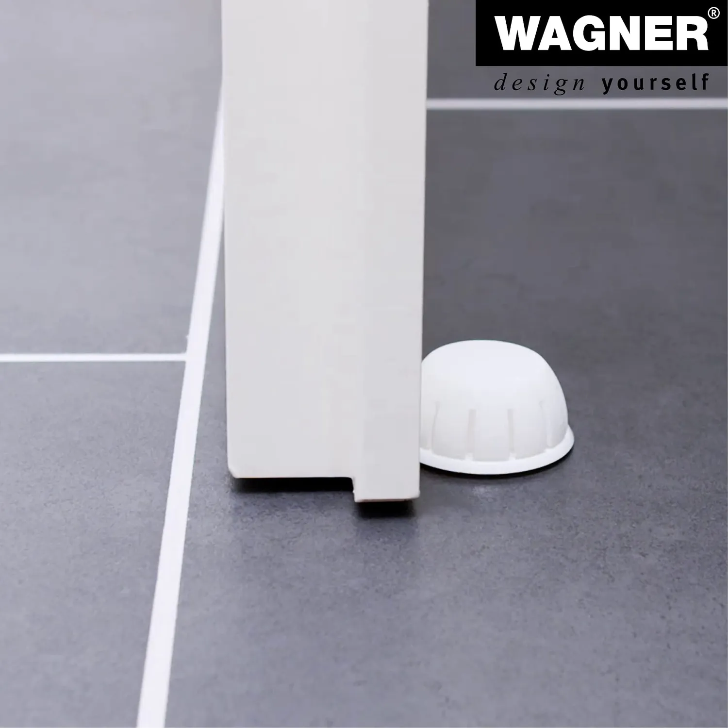 WAGNER Fermaporta pavimento 47x19 mm plastica stile retro