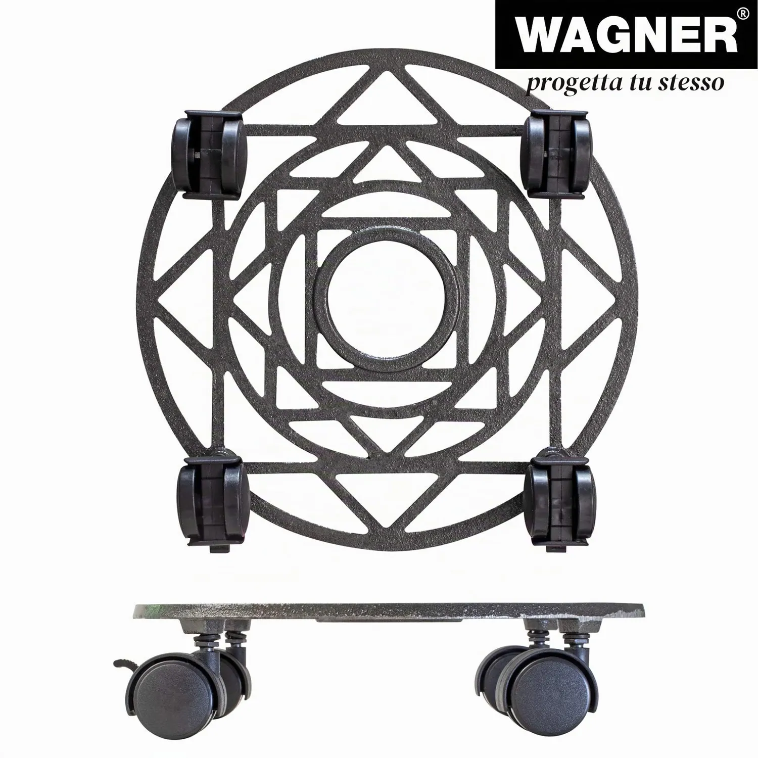 Wagner Antik Stella 20092101 carrello piante nichel opaco Ø29