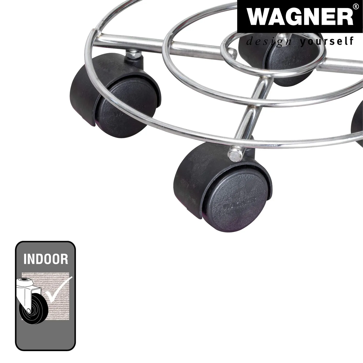 Wagner Chromato carrello piante Ø23 cm 60 kg
