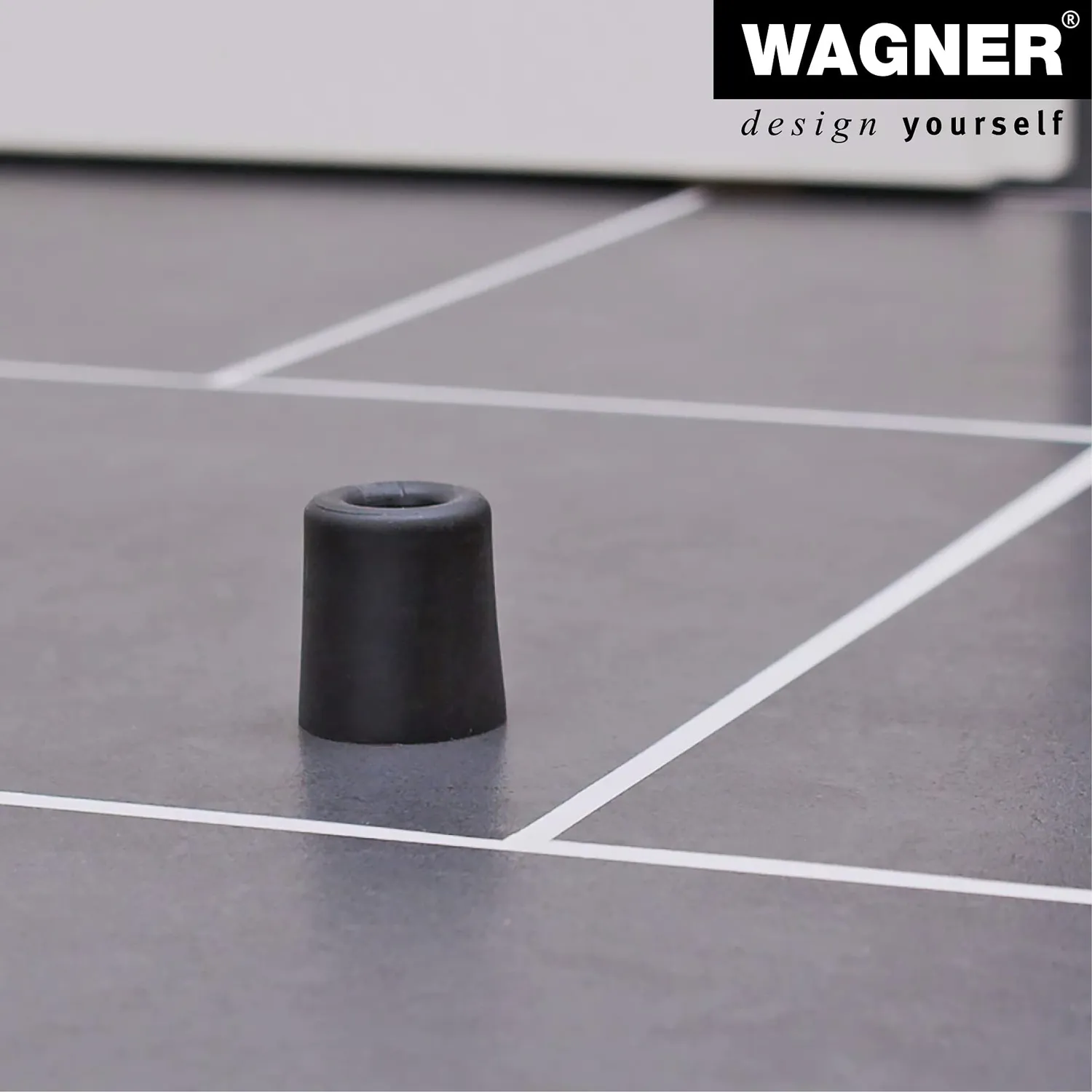 Wagner Vulkano Medium fermaporta avvitare rosso 31x34 mm