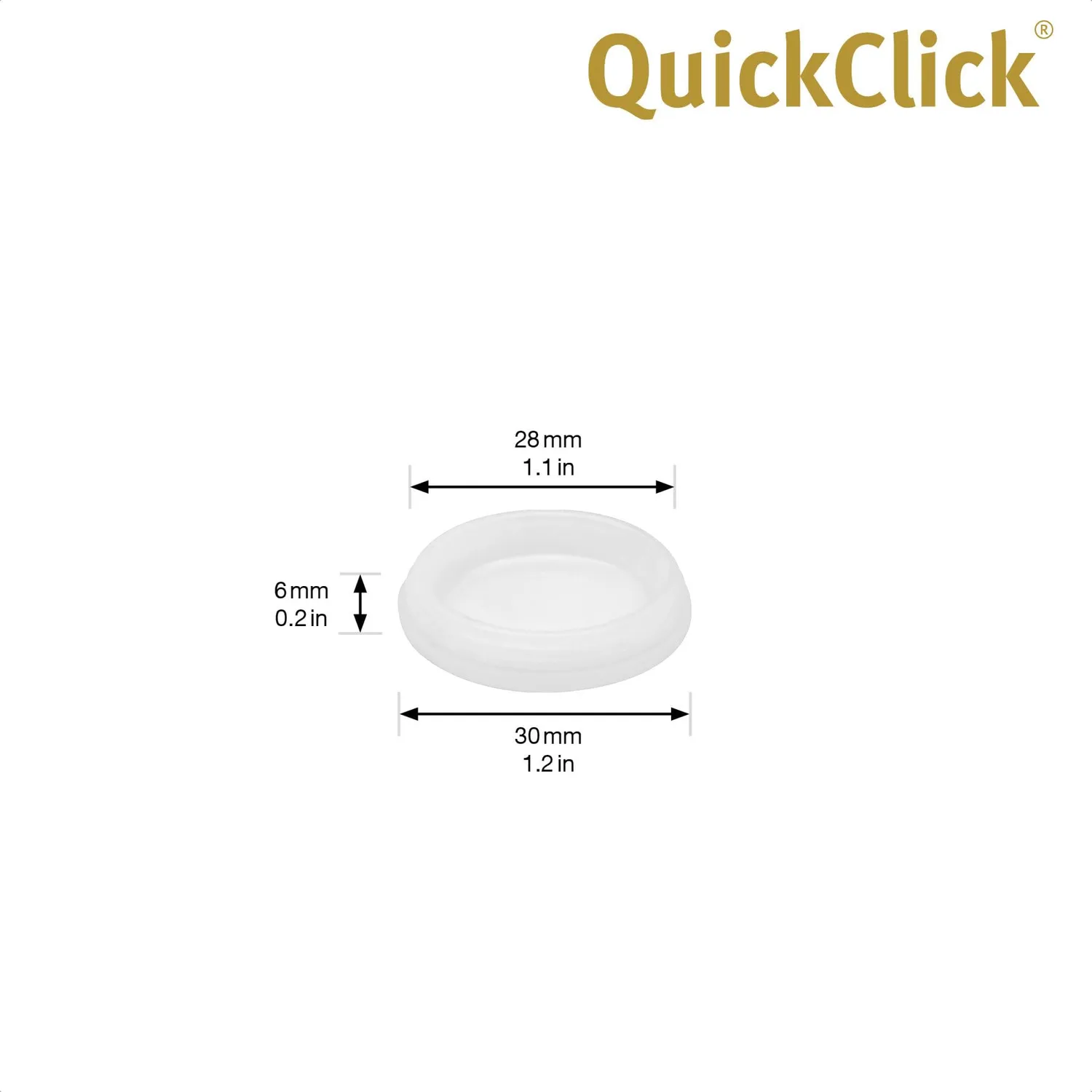 Wagner QuickClick Inserti Gomma 30mm 8 Pezzi