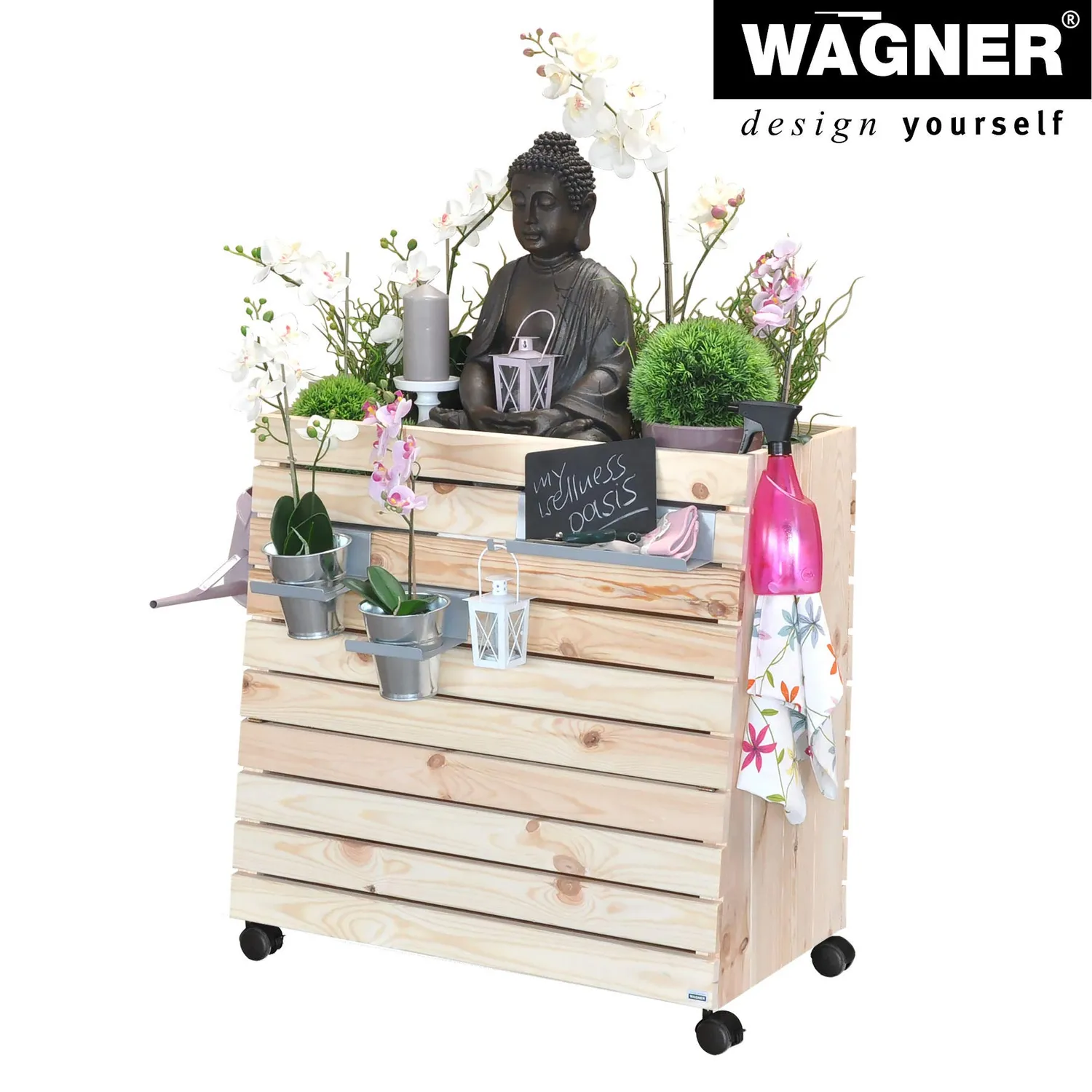 WAGNER GreenFAMILY set accessori 8 pezzi acciaio ganci ripiano