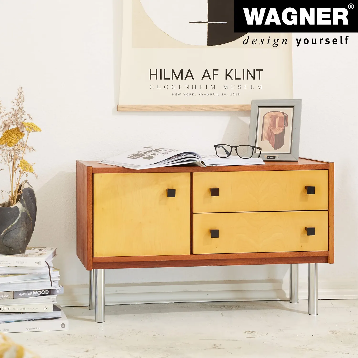 Wagner 1520 piedino per mobili acciaio cromo 200 mm