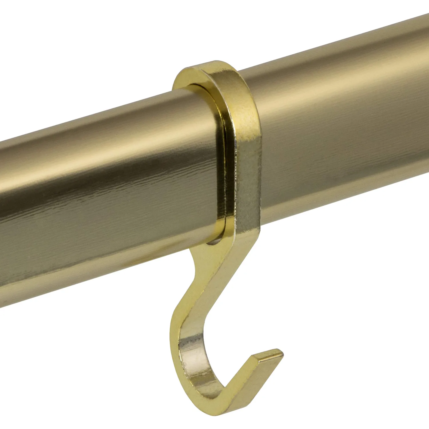 Gedotec Gancio a S Tubo Ovale 30x15 mm 5 Pezzi Ottone Lucido