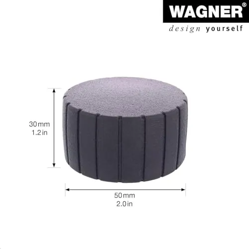 Wagner Screw or Glue Round 15518311 fermaporta nero