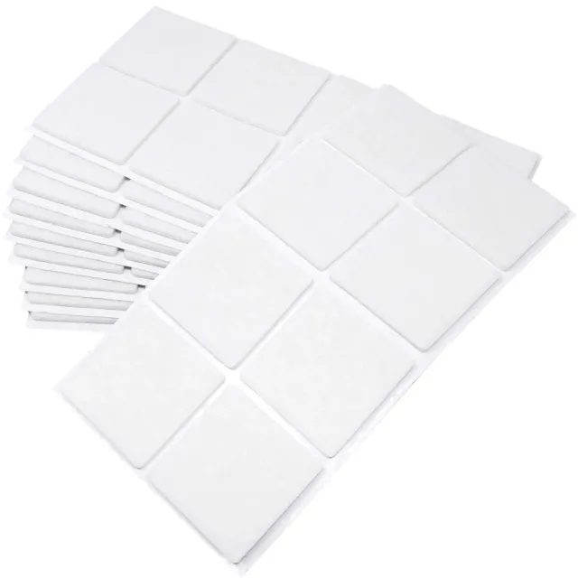 Adsamm 80 feltrini autoadesivi bianchi 50x50 mm spessore 3,5 mm