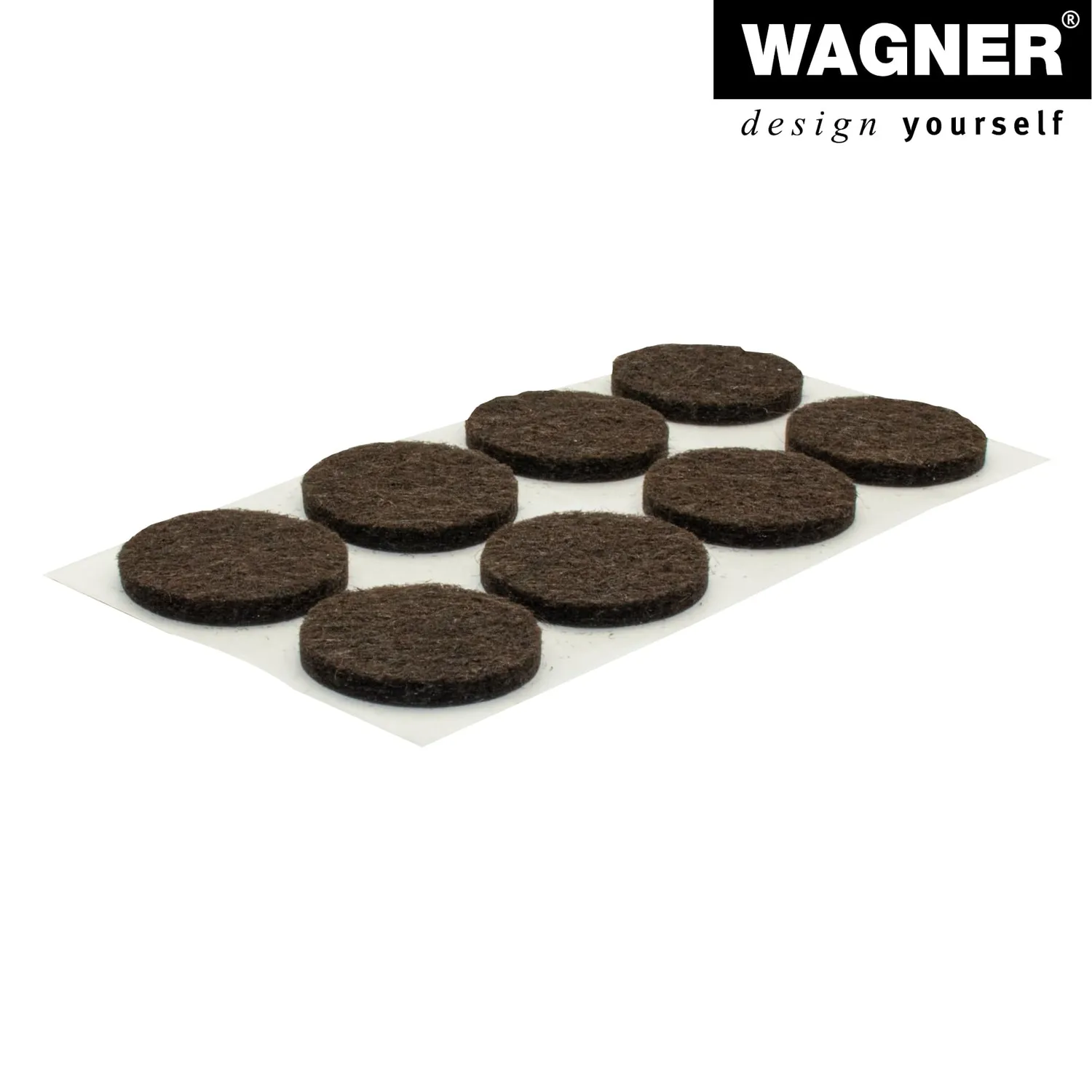 Wagner 15132299 feltrini adesivi 24 pezzi Ø 22 mm marroni