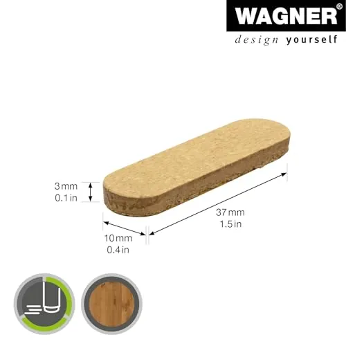 Wagner SYNO EH 1037 pattini adesivi 10x37 mm 8 pezzi