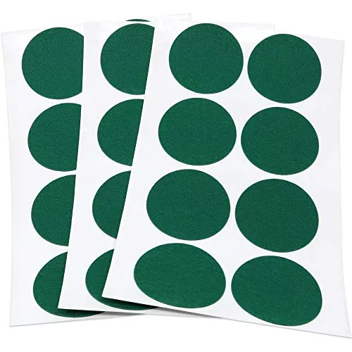 Adsamm Ultrasottili Ø 50 mm Feltrini Autoadesivi 24 pz Verdi 1,5 mm