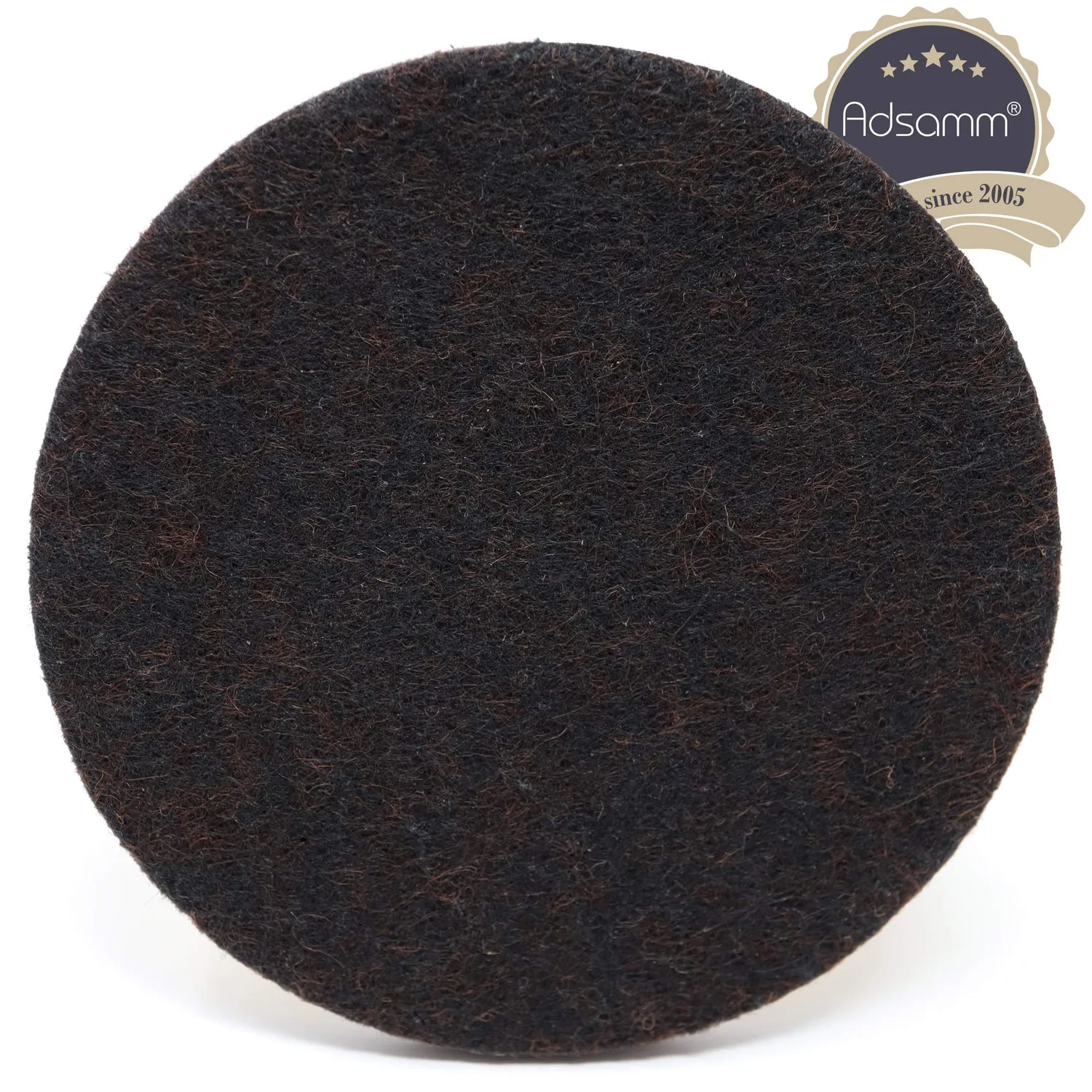 Adsamm feltrini autoadesivi tondi ø 80 mm marroni 4 pezzi 5,5 mm