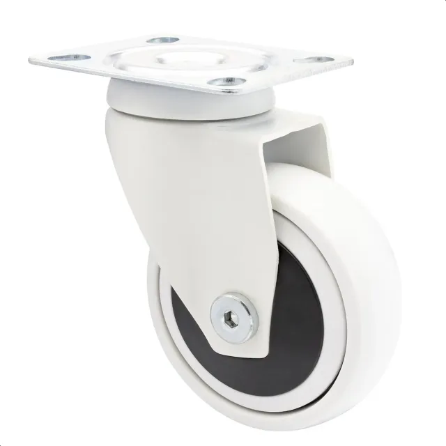 Wagner 3C Ruota Girevole Bianca Ø75 mm Portata 75 kg Acciaio
