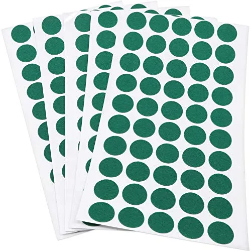 Adsamm ultrasottili feltrini rotondi ø 20 mm verdi 250 pezzi 1,5 mm