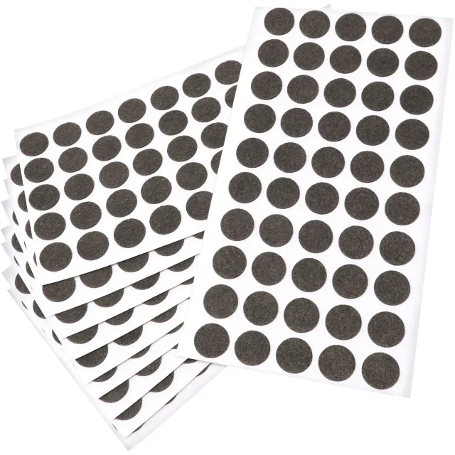 Adsamm Ultrasottili Ø 16 mm Feltrini Autoadesivi 500 pz Marroni 1,5 mm