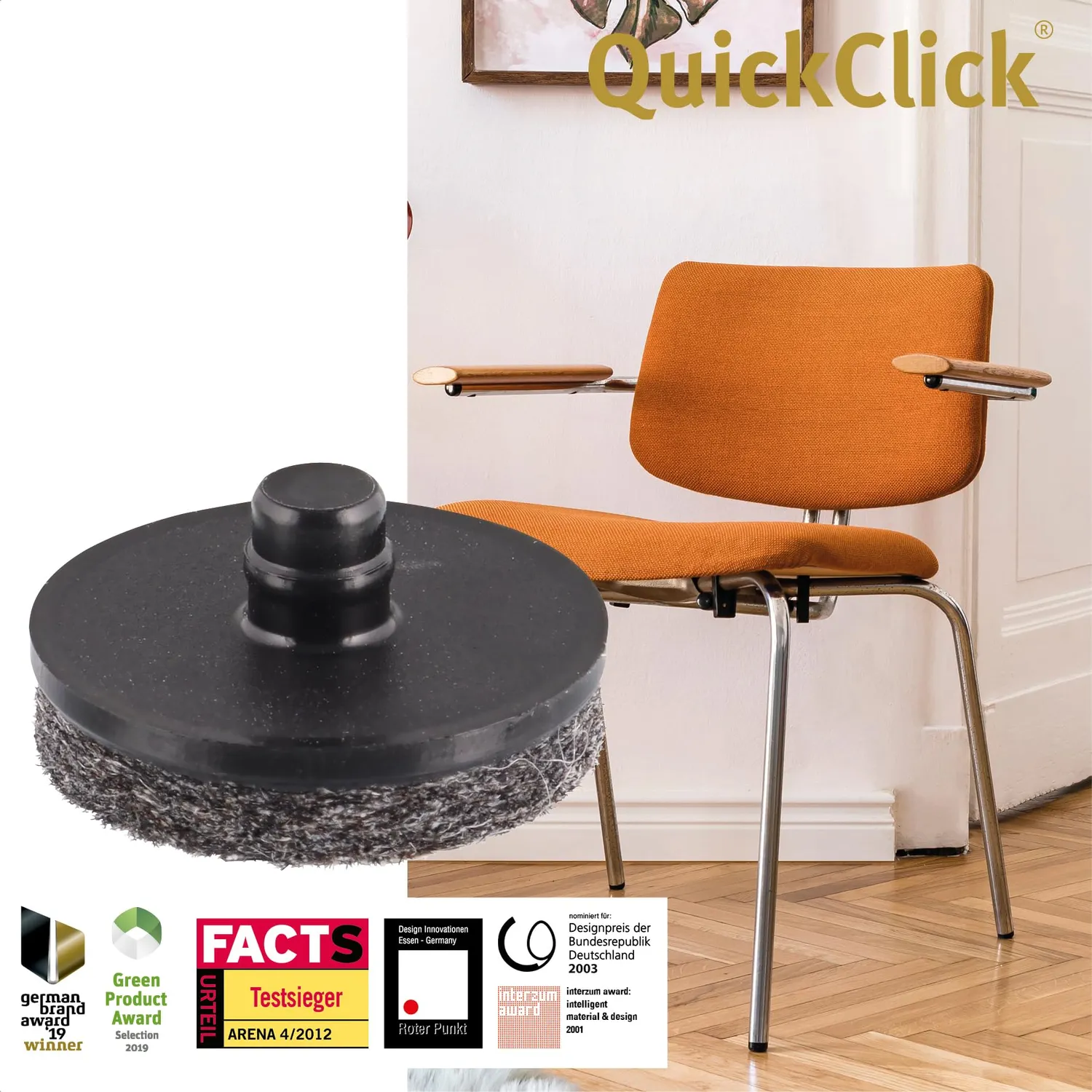 Wagner QuickClick 15787900 feltrini ricambio 20 mm 8 pezzi lana