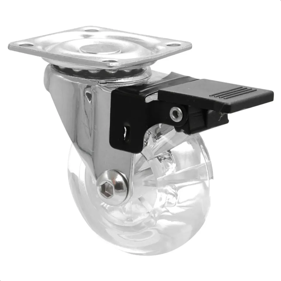 Wagner Skater RO 3085 rotella trasparente con freno 50 mm