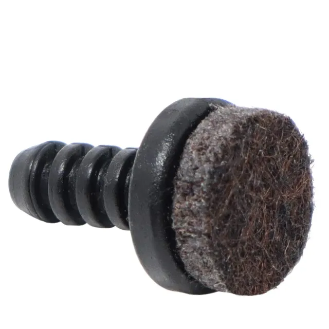 Adsamm puntali alettati feltro 4 pz neri Ø 5-6 mm