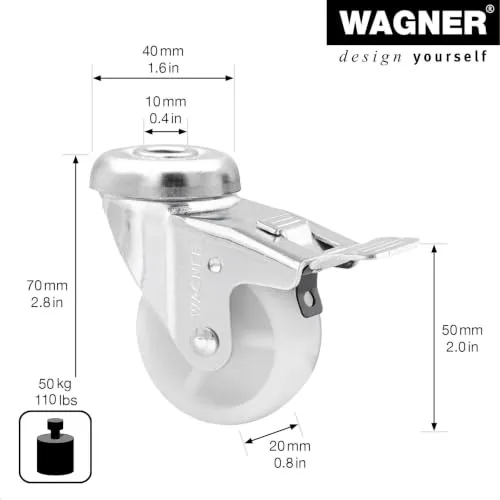 Wagner ECO 23325001 rotella freno bianca 50 mm
