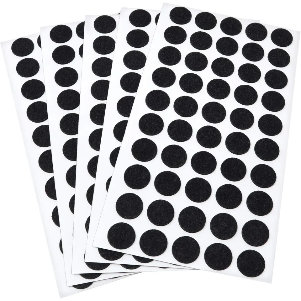 Adsamm Ultrasottili ø 16 mm Feltrini Neri 250 pz 1,5 mm