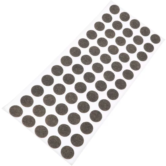 Adsamm feltrini autoadesivi rotondi ø14 mm marroni 60 pezzi ultrasottili