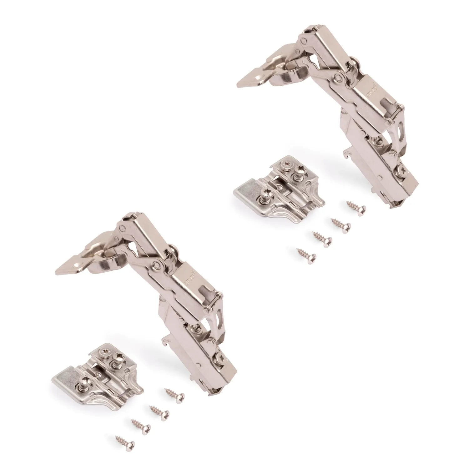 Emuca X91 Collo Dritto cerniera 165° titanio set 10 pezzi