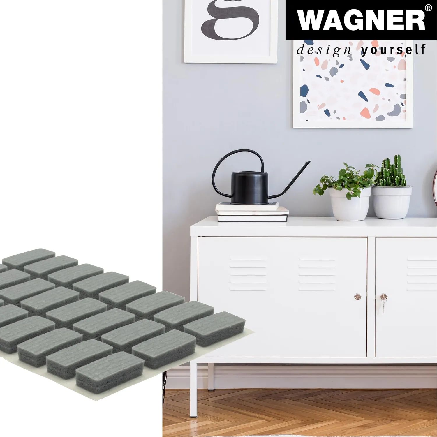 Wagner 16032199 Soft Pads paracolpi EVA grigi 24 pezzi