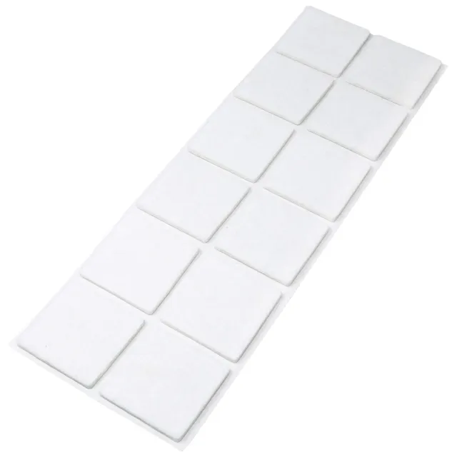 Adsamm feltrini autoadesivi 40x40 mm bianchi 12 pz
